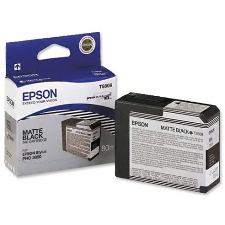 Cartouche Epson T5808 Noire Mate 80ML Cartouche Epson T5808 Noire Mate 80ML