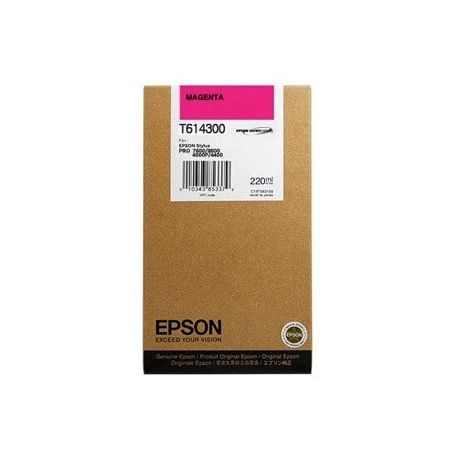 Cartouche Epson T6143 Magenta 220ML Cartouche Epson T6143 Magenta 220ML