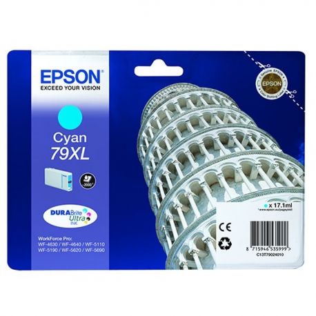 Cartouche Epson 79 XL Cyan 17ML Cartouche Epson 79 XL Cyan 17ML
