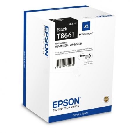 Cartouche Epson WF-M5190/5690 Noire 2500 Pages Cartouche Epson WF-M5190/5690 Noire 2500 Pages