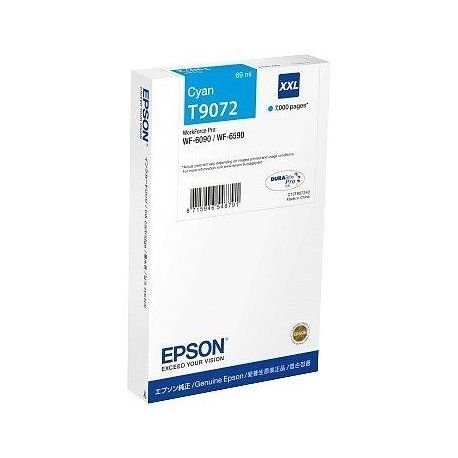 Cartouche Epson T9072 Cyan XXL 69ML Cartouche Epson T9072 Cyan XXL 69ML
