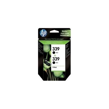Cartouche Hp N°339 - Pack de 2 - Noir 860 Pages Cartouche Hp N°339 - Pack de 2 - Noir 860 Pages