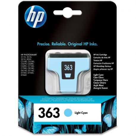 Cartouche Hp N°363 Cyan Claire 220 Pages Cartouche Hp N°363 Cyan Claire 220 Pages