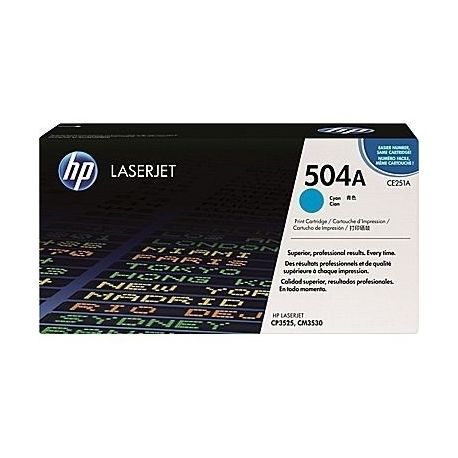 Toner Hp N°504A Cyan 7000 Pages Toner Hp N°504A Cyan 7000 Pages