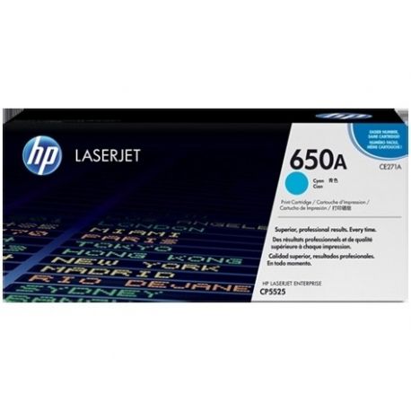 Toner Hp N°650A Cyan 15000 Pages Toner Hp N°650A Cyan 15000 Pages
