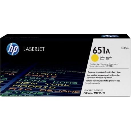 Toner Hp N°651A Jaune 16000 Pages