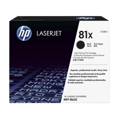 Toner Hp N°81X Noir 25000 Pages