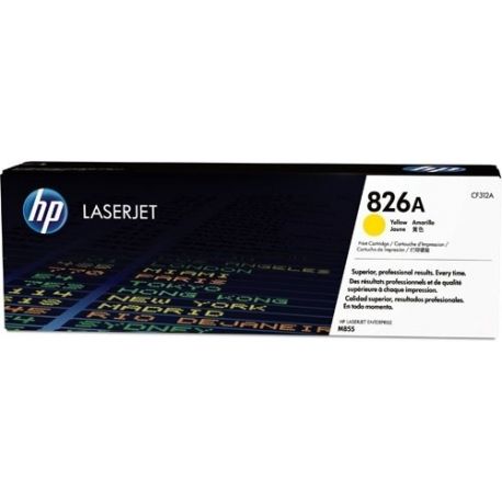 Toner Hp N°826A Jaune 31500 Pages Toner Hp N°826A Jaune 31500 Pages