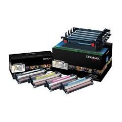 Tambour Lexmark C540X74G - Pack de 4 - Noir et Couleur 30000 Pages