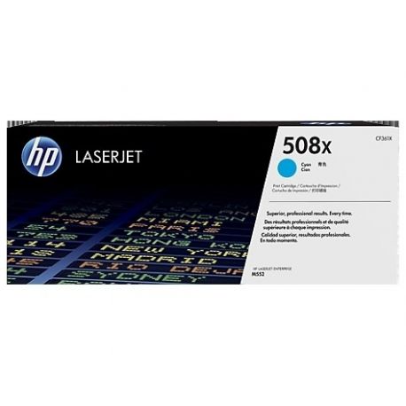 Toner Hp N°508X Cyan 9500 Pages Toner Hp N°508X Cyan 9500 Pages