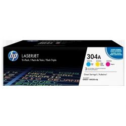 Toner Hp N°304A - Pack de 3 - Couleurs 2800 Pages