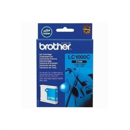 Cartouche Brother LC-1000 Cyan 400 Pages Cartouche Brother LC-1000 Cyan 400 Pages