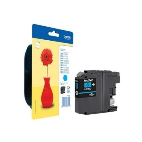 Cartouche Brother LC-121 Cyan 300 Pages Cartouche Brother LC-121 Cyan 300 Pages