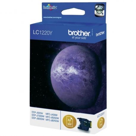 Cartouche Brother LC1220 Jaune 300 Pages Cartouche Brother LC1220 Jaune 300 Pages