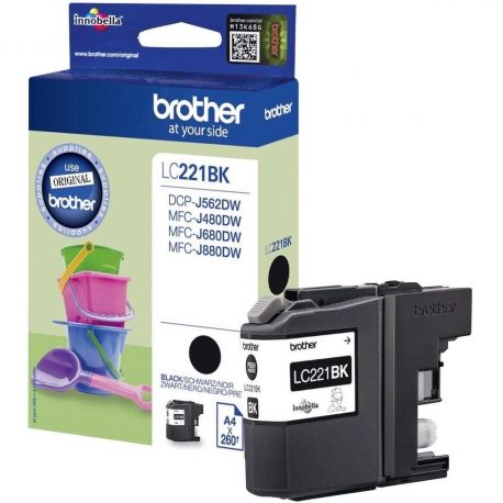 Cartouche Brother LC-221 Noire 260 Pages Cartouche Brother LC-221 Noire 260 Pages