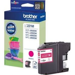 Cartouche Brother LC-221 Magenta 260 Pages