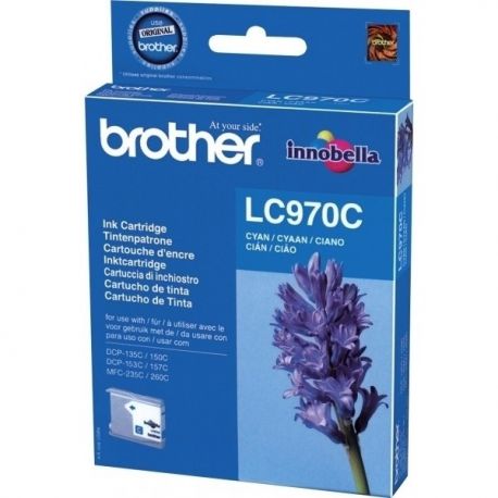 Cartouche Brother LC-970 Cyan 300 Pages Cartouche Brother LC-970 Cyan 300 Pages