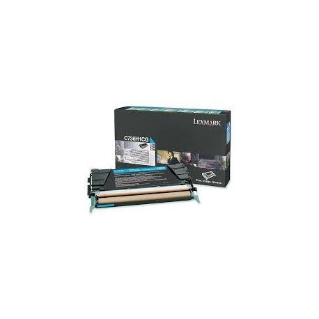 Toner Lexmark C736H1CG Cyan 10000 Pages