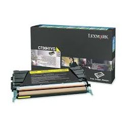 Toner Lexmark C736H1YG Jaune 10000 Pages