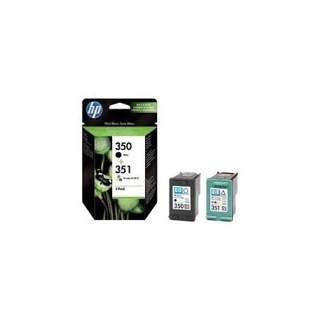 Cartouche Hp N°350 et 351 Noire et Couleurs 200 Pages Cartouche Hp N°350 et 351 Noire et Couleurs 200 Pages