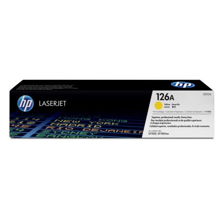 Toner Hp N°126A Jaune 1000 Pages