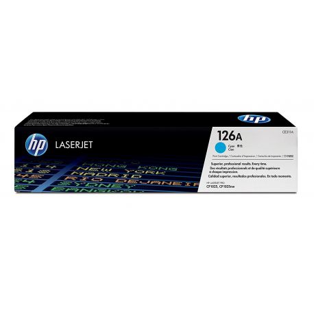 Toner Hp N°126A Cyan 1000 Pages Toner Hp N°126A Cyan 1000 Pages