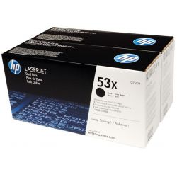 Toner Hp N°53X Pour P2015 - Pack de 2 - Noir 7000 Pages