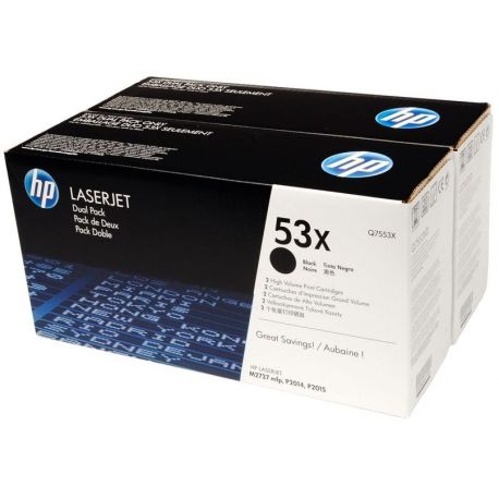 Toner Hp N°53X (X2) Noir 7000 Pages Toner Hp N°53X (X2) Noir 7000 Pages