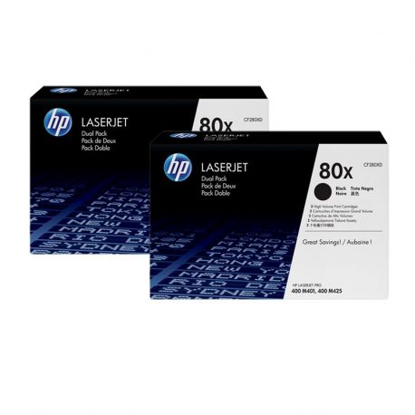 Toner Hp CF280XD (X2) Noir 6900 Pages Toner Hp CF280XD (X2) Noir 6900 Pages