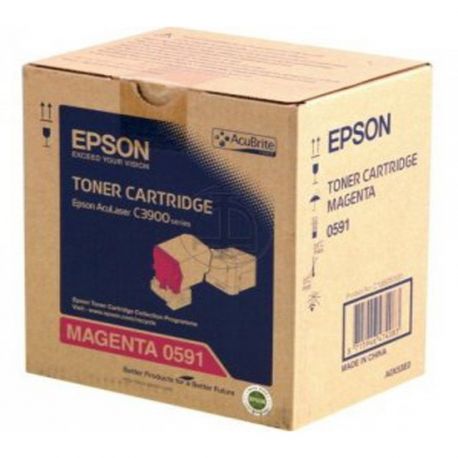 Toner Epson C13S050591 Pour C3900N/CX37 Magenta 6000 Pages