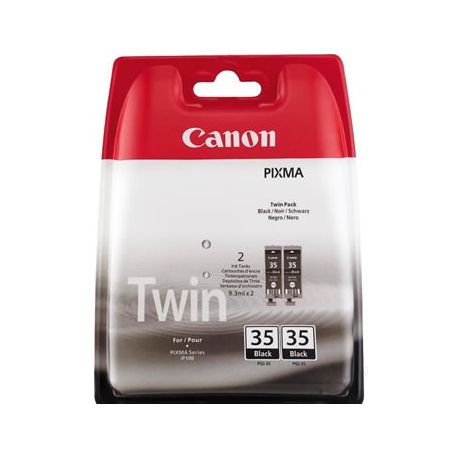 Cartouche Canon PGI-35 - Pack de 2 - Noire 191 Pages Cartouche Canon PGI-35 - Pack de 2 - Noire 191 Pages