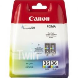 Cartouche Canon 36 - Pack de 2 - Couleurs 249 Pages