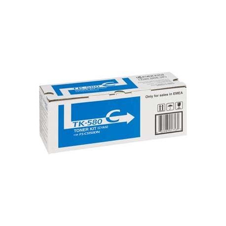 Toner Kyocera TK-580 Cyan 2800 Pages Toner Kyocera TK-580 Cyan 2800 Pages
