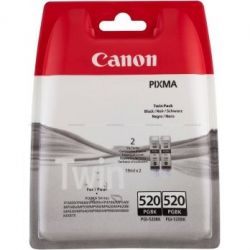 Cartouche Canon PGI-520 - Pack de X2 - Noire 19ML