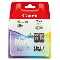 Cartouche Canon PG-510 et CL-511 Noire et Couleurs 9ML