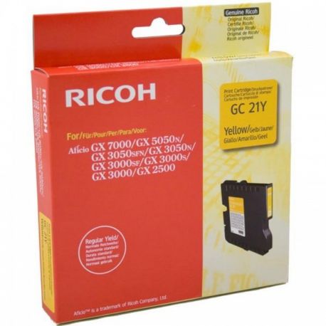 Cartouche Ricoh GC-21Y Jaune 1000 Pages