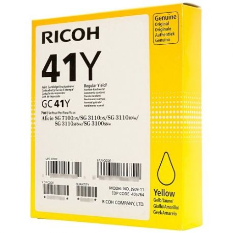 Cartouche Ricoh GC-41Y Jaune 2200 Pages