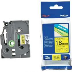 Ruban Brother TZE-641 Noir/Jaune 8M X 18MM