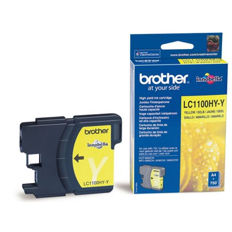 Cartouche Brother LC-1100 Jaune 750 Pages