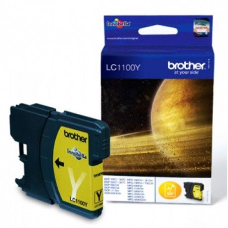 Cartouche Brother LC-1100 Jaune 325 Pages Cartouche Brother LC-1100 Jaune 325 Pages