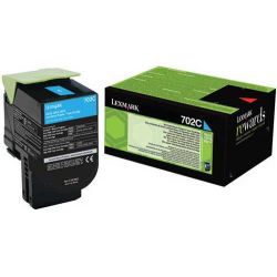 Toner Lexmark 70C20C0 Pour CS310 Cyan 1000 Pages