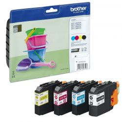 Cartouche Brother LC-221 - Pack de 4 - Noire et Couleurs 260 Pages