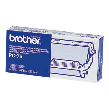 Ruban De Transfert Brother PC-75 Noir 144 Pages Ruban De Transfert Brother PC-75 Noir 144 Pages