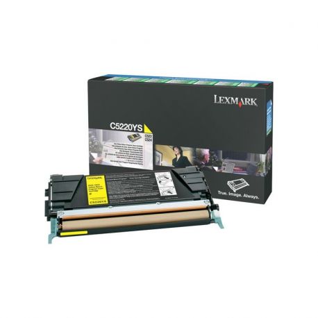 Toner Lexmark C5220YS Jaune 3000 Pages Toner Lexmark C5220YS Jaune 3000 Pages