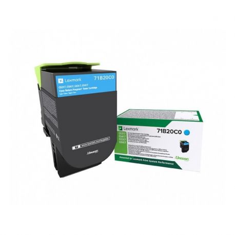 Toner Lexmark 71B20C0 Cyan 2300 Pages Toner Lexmark 71B20C0 Cyan 2300 Pages