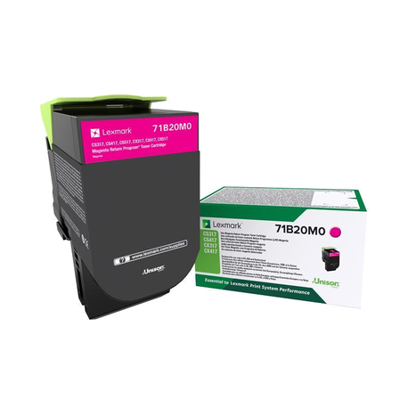 Toner Lexmark 71B20M0 Magenta 2300 Pages Toner Lexmark 71B20M0 Magenta 2300 Pages