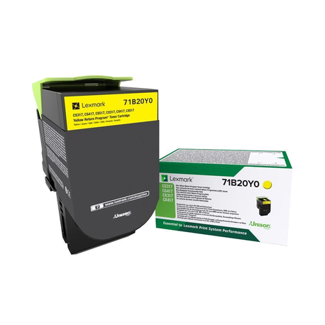 Toner Lexmark 71B20Y0 Jaune 2300 Pages