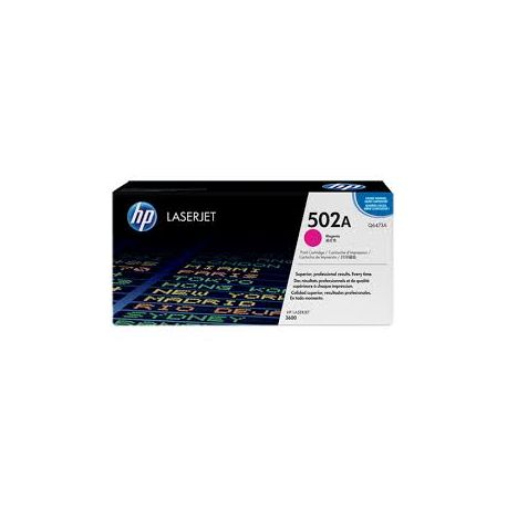 Toner Hp N°502A Magenta 4000 Pages Toner Hp N°502A Magenta 4000 Pages