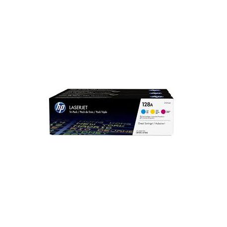 Toner Hp N°128A - Pack de 3 - Couleurs 1300 Pages Toner Hp N°128A - Pack de 3 - Couleurs 1300 Pages