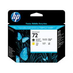 Tête d'impression Hp N°72 Noire et Jaune 130ML